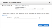 Connect to the instance using AWS Console