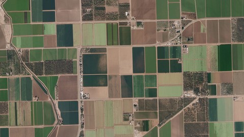 PlanetScope imagery example, Desert Agriculture, Bard, California, USA.