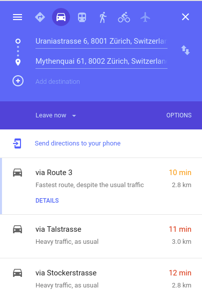 How to decrease costs for google route service in 10 times